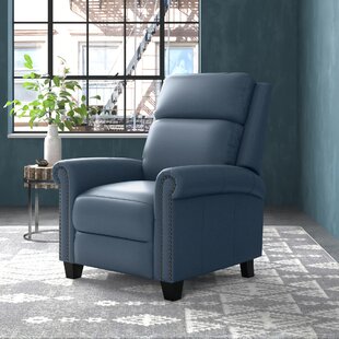 Leeah leather deals pushback recliner